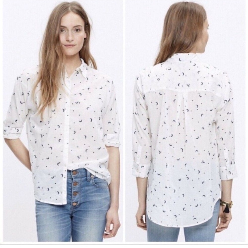 Madewell Cotton Celestial button down shirt